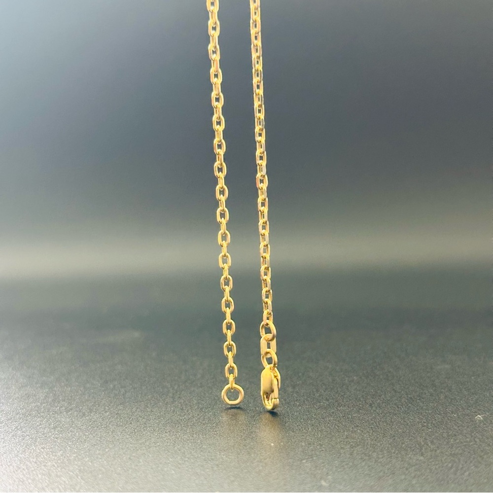 20”  2.5 mm Real 14K Solid Gold Forzentina Chain Necklace - Picture 10 of 17